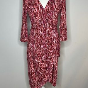 Multicolor wrap dress
